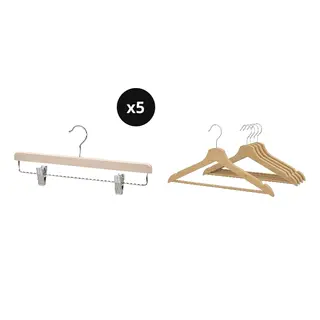 BUMERANG set: skirt hanger x5 + hanger