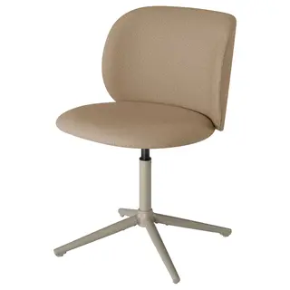 KRYLBO swivel chair, Tonerud dark beige, Width 63 x Depth 63 cm