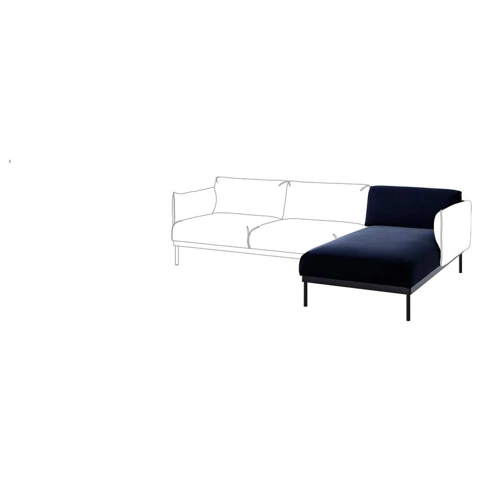 part: ÄPPLARYD chaise longue section