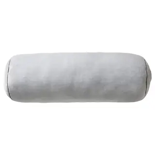 BLÅSKATA cushion, cylinder shaped/light grey, 80 cm