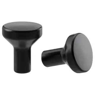 BAGGANÄS knob, black, 21 mm