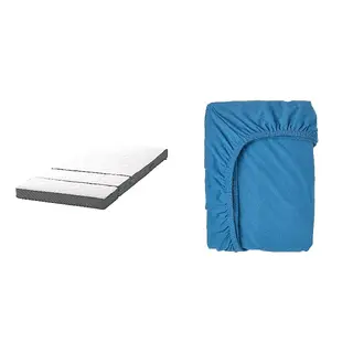 BARNDRÖM/HÄMPLING set: 3D mattress for extendable bed + fitted sheet for extendable bed