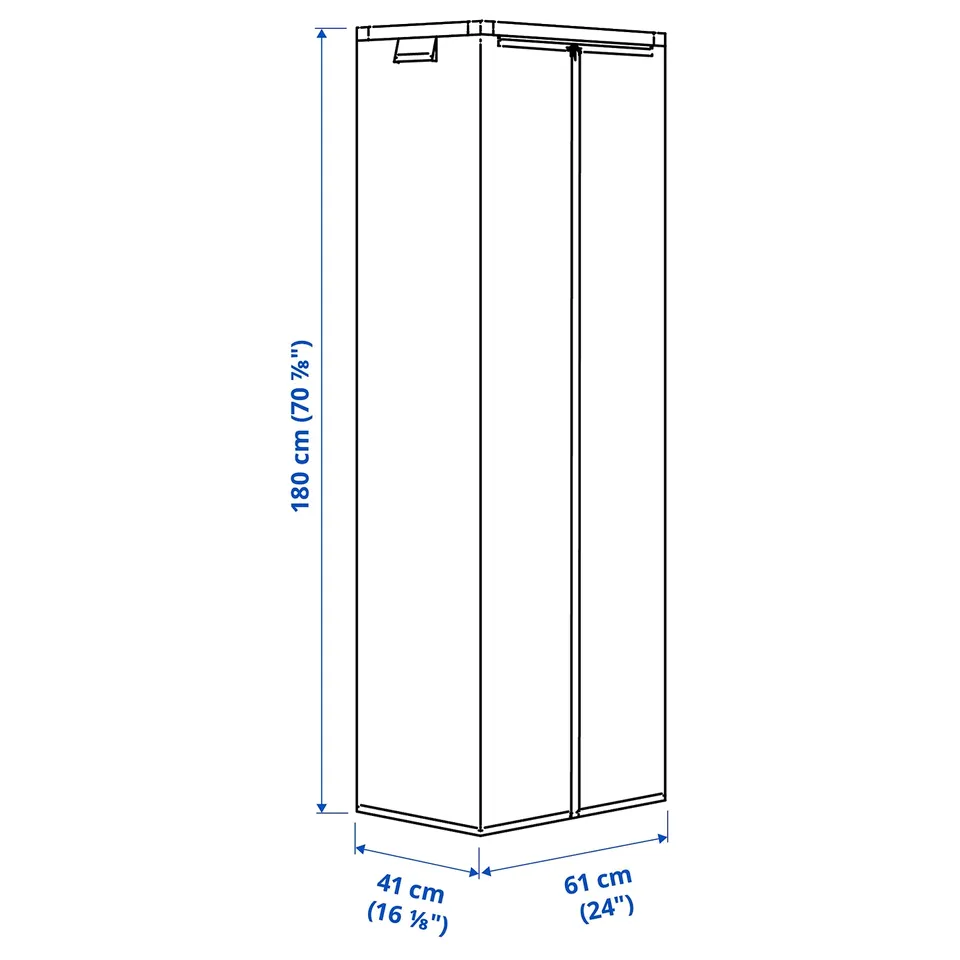 Illustration with measurements for the product: JOSTEIN.