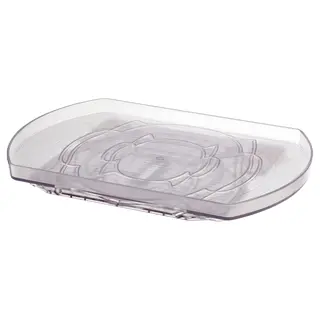 SNURRAD storage turntable, transparent, Width 42 x Depth 28 x Height 4 cm