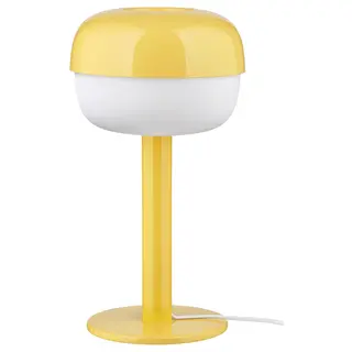 BLÅSVERK table lamp, yellow, Height 36 cm