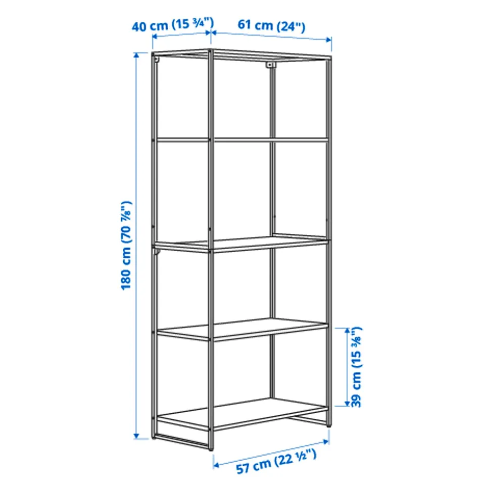 Illustration with measurements for the product: JOSTEIN.
