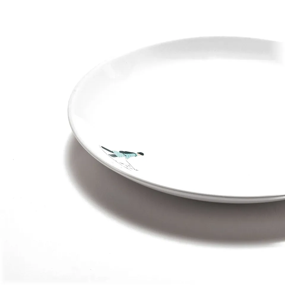 SPJUTLILJA Side plate, patterned, 20 cm