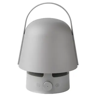 VAPPEBY bluetooth speaker lamp, outdoor/grey