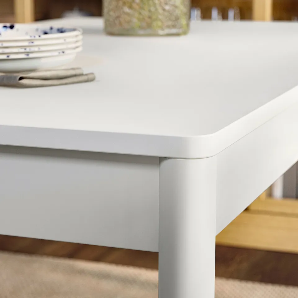 TONSTAD / TONSTAD Table and 4 chairs, off-white/Fridtuna light beige off-white, 150x80 cm