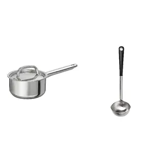 IKEA set: saucepan with lid + soup ladle