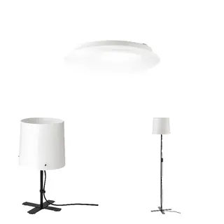 BARLAST set: LED ceiling/wall lamp + table lamp + floor lamp