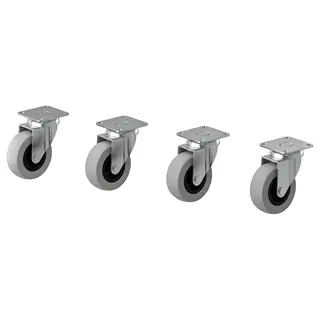 RILL castor, grey, 50 mm