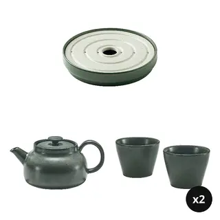 tea tray x1 + teapot x1 + teacup x4pieces