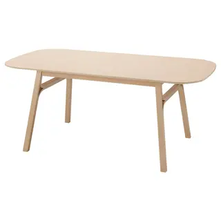 VOXLÖV dining table, light bamboo, 180x90 cm