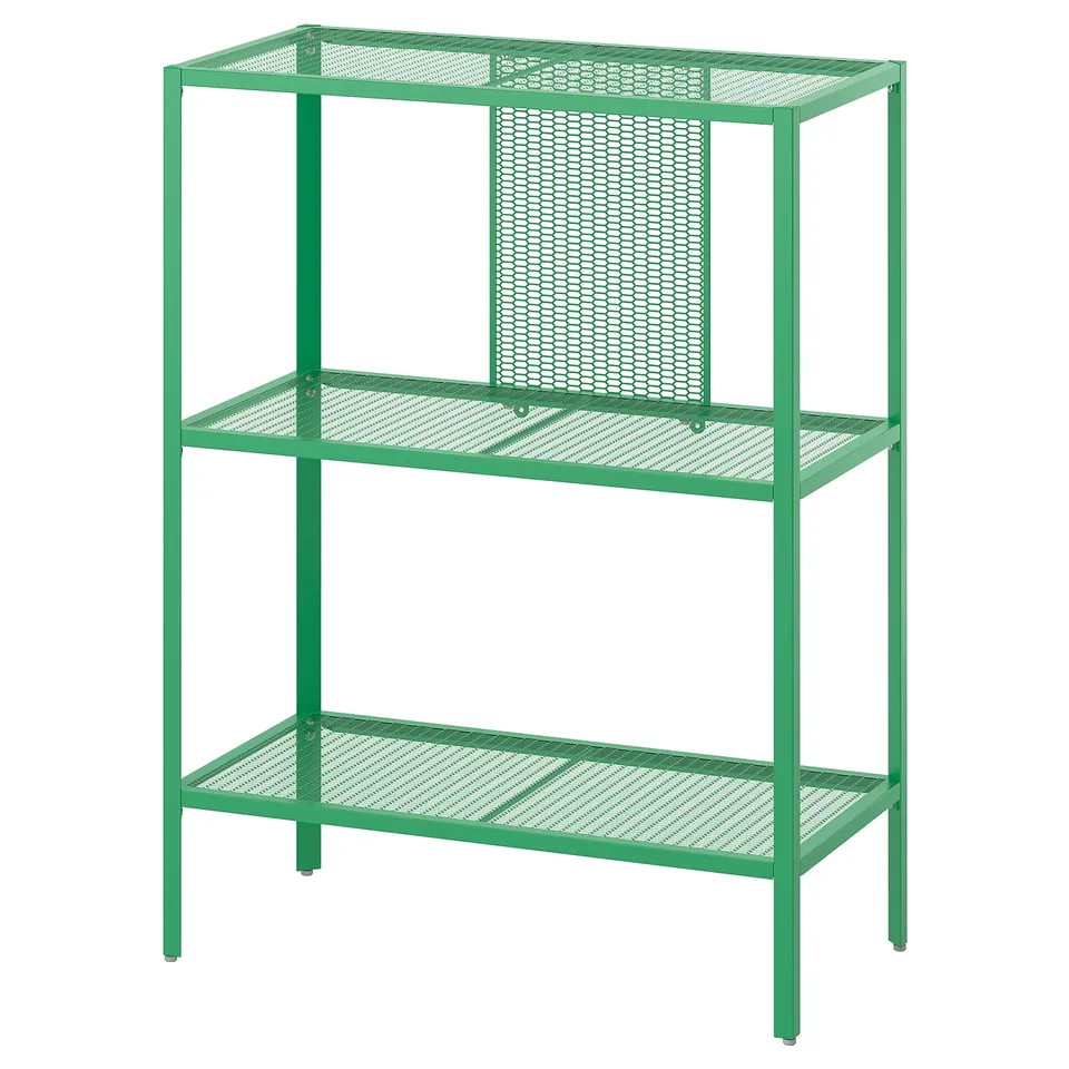 BAGGEBO Shelving unit, bright green, 60x30x80 cm