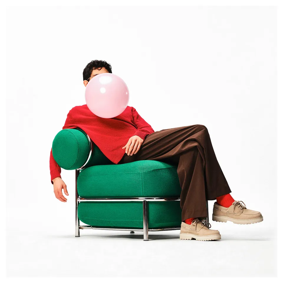 IKEA PS 2026 Easy chair, with inflatable seat/back cushion/Knäbäck bright green