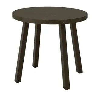 STOCKHOLM 2025 side table, oak veneer dark brown, 55 cm