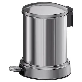 BROFJÄRDEN waste bin, chrome effect, 4 l