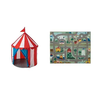 CIRKUSTÄLT/VALLABY set: children's tent + rug