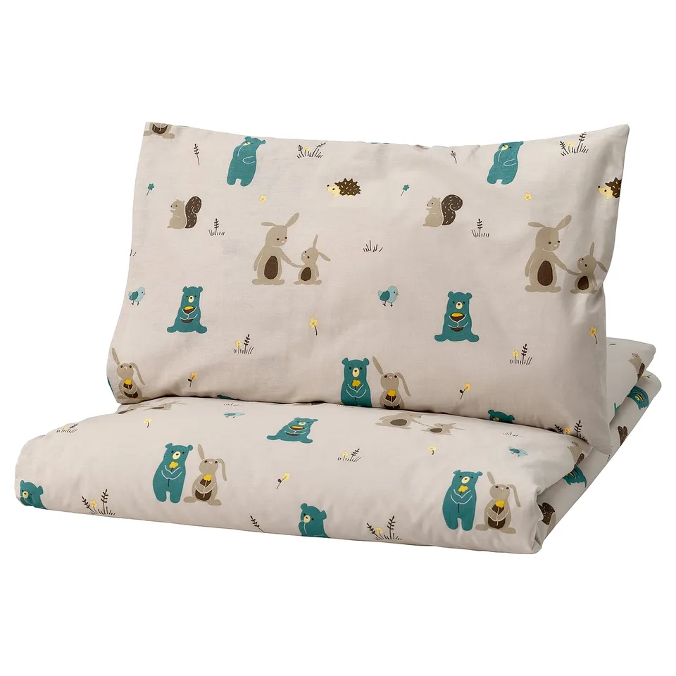part: LEN duvet cover 1 pillowcase for cot