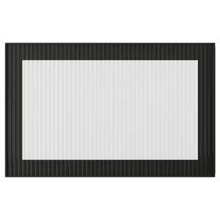 FÄLLSVIK glass door, anthracite/reeded glass, 60x38 cm