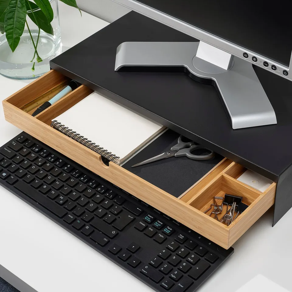 part: ELLOVEN monitor stand with drawer