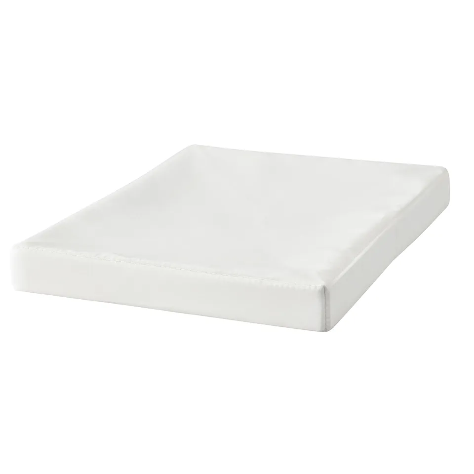 DRÖNA Lid, white textile, 36x26 cm