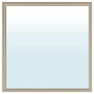 NYPONBUSKE mirror, grey-beige, 65x65 cm