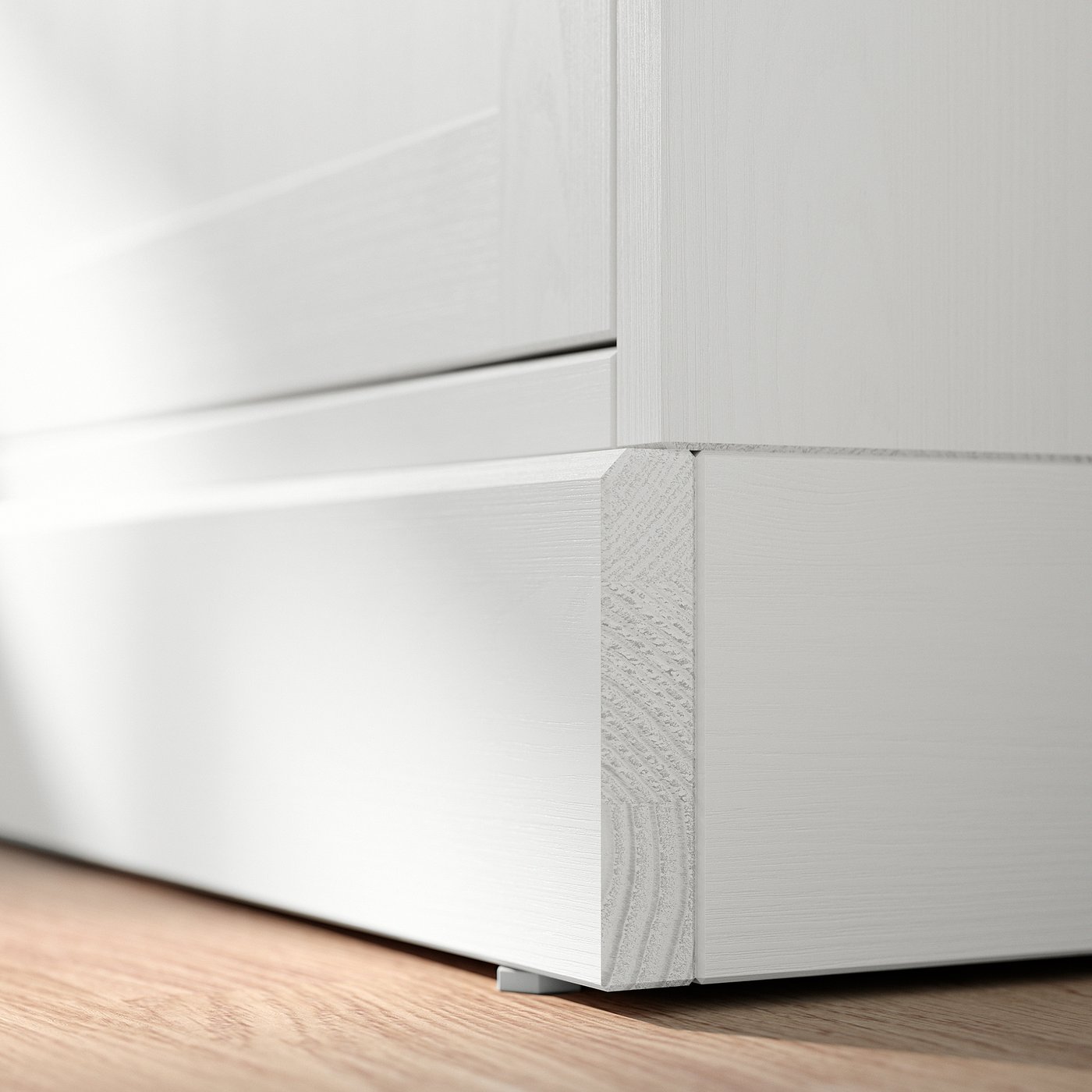 HAVSTA white sideboard corner, modern rustic design in solid pine.