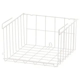 OBSERVATÖR clip-on basket, white, Length 31 x Width 30 x Height 18 cm