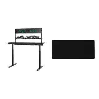 MÅLOMRÅDE /LÅNESPELARE set: gaming desk sit/stand + gaming mouse pad