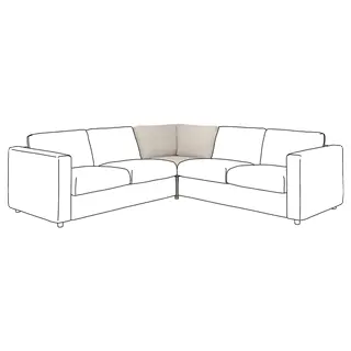 VIMLE corner section, Gunnared beige