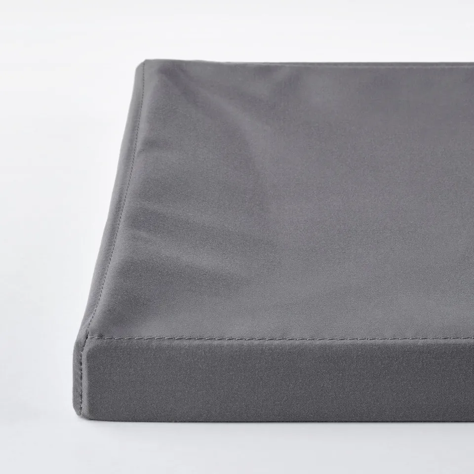 DRÖNA Lid, dark grey textile, 39x34 cm