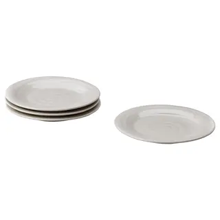 SANDSKÄDDA side plate, light grey-beige, 20 cm