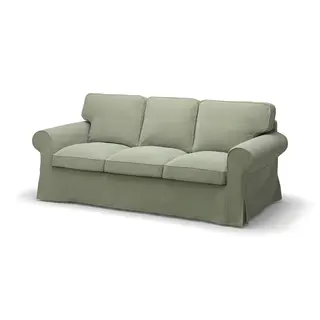 EKTORP cover for 3-seat sofa, Hakebo grey-green