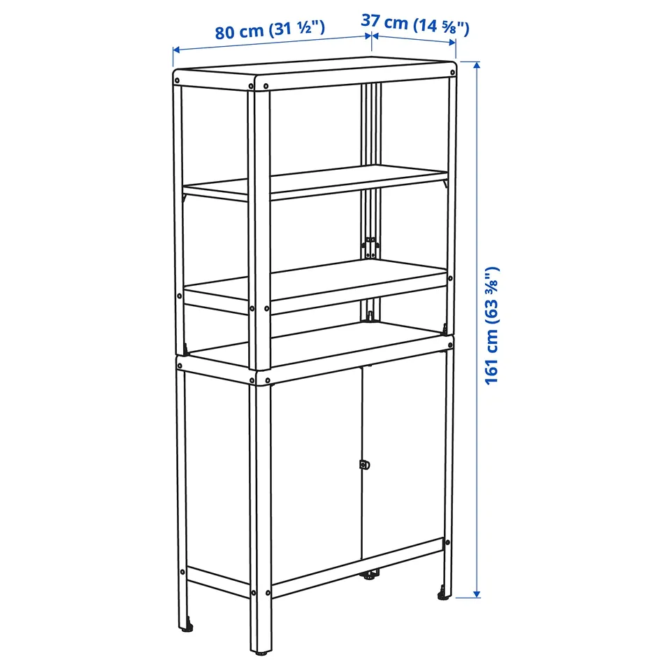Illustration with measurements for the product: KOLBJÖRN.