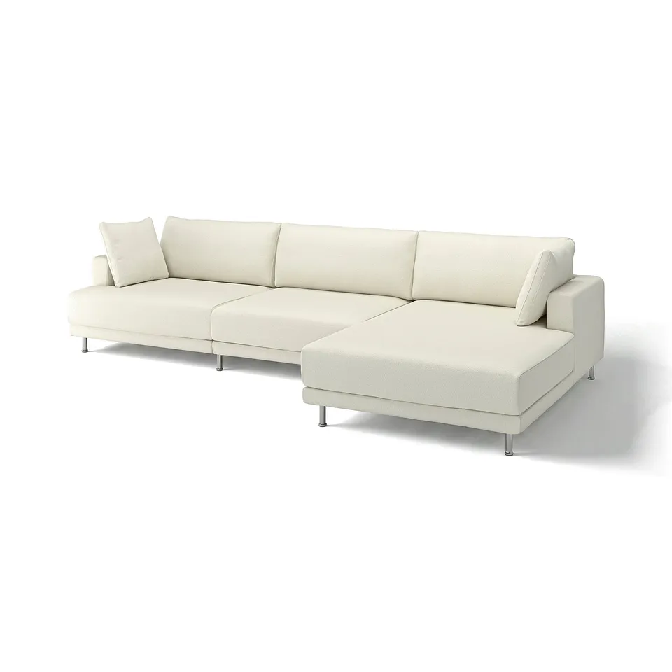 A cream-colored UPPÅKRA sectional sofa with a modern, clean design and soft cushions.