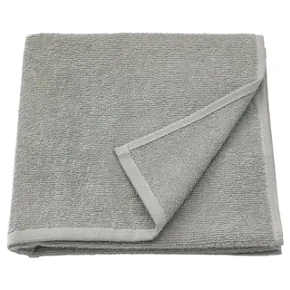 LUDDVIAL bath towel, grey, 55x120 cm