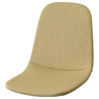 NORDMANSSKÄR seat shell, Letafors yellow-beige, Width 43 x Depth 53 x Height 43 cm