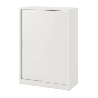 TONSTAD cabinet with sliding doors, off-white, 81x37x116 cm