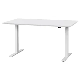 RODULF desk sit/stand, electric/white, Length 140 x Width 80 cm