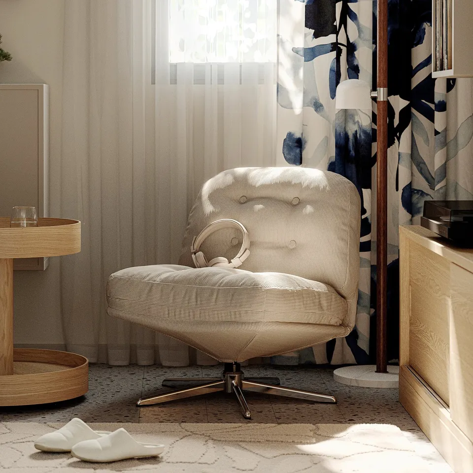 part: DYVLINGE swivel easy chair