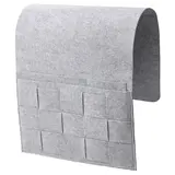 SILÄNG storage pocket for bed, felt, Length 75 x Width 34 cm