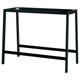 MITTZON underframe for conference table, black, 140x68x103 cm