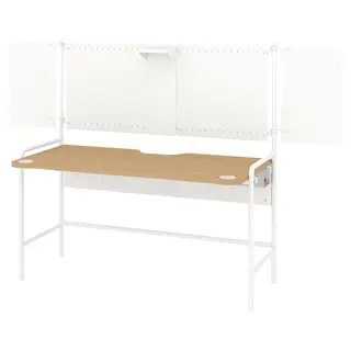 FRÖSKELÅS gaming desk, white, 144x71 cm