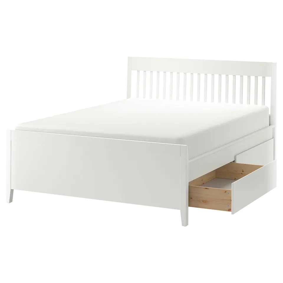 part: IDANÄS bed frame with storage
