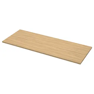 EKBACKEN worktop, light oak effect/laminate, 186x2.8 cm