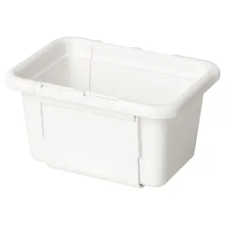 KACKLA extendable box, white, 13-18x9 cm