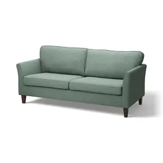 EKHOLMA cover for 3-seat sofa, Hemmesta grey-green