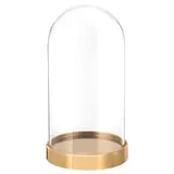 BEGÅVNING glass dome with base, 19 cm